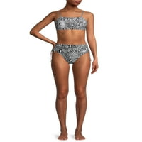 + Ženski bikini kupaći kostim od zmijske kože Plus Size Top za kupanje