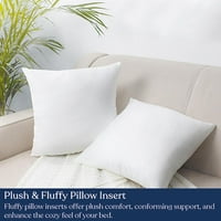 Set od 2 jastuka od organskog pamuka od bijelog perja od patke, vodootporan, unutarnji jastuci od organskog