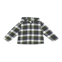 Wonder Nation mališani dječaci flanel hoodie