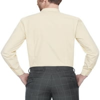 Muški dugi rukav vitke košulje u boji taupe