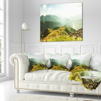 Dizajnerski jastuk s printom Panorama kavkaskih planina-krajolik-18.18