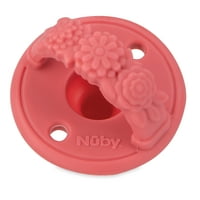 Nuby 3-D sili Soother Baby Packifier, cvijet i luk, pakiranje