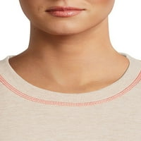 Ženska majica s kontrastnim šavovima u donjem dijelu