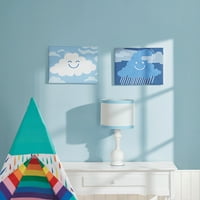 Smarts & Crafts Home Kids Cloud Canvas Wall Art, 12 x16