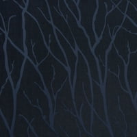 Ekskluzivne kućne zavjese Forest Hill tkani zamračenje Grommet Gorm prozorske zavjese, paun, 52x96