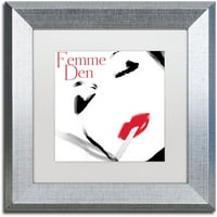 Zaštitni znak likovna umjetnost Femme den i platno Art by Color Bakery White Matte, Silver Frame
