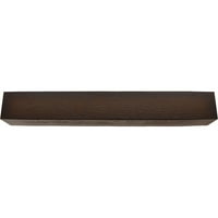 Ekena Millwork 6 W 6 h 16'l 3-strana gruba pilana Erdurathane Fau Wood Strop Grep, Premium Mahagoni