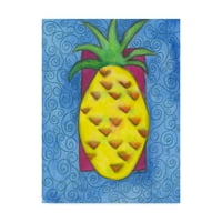 Zaštitni znak likovne umjetnosti 'ananas boja' platno umjetnost Claudia InRrante