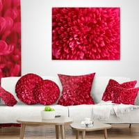 DesignArt Pink Aster Flower Latice izbliza - jastuk za cvjetne bacanja - 18x18