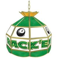 Okrugla obojena staklena svjetiljka w stalak em 8-logotip logotip