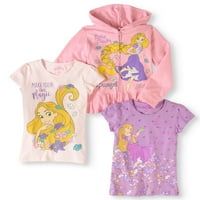 Disney princeza djevojčice 'rapunzel hoodie i majice