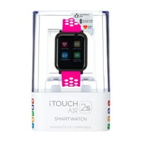 Itouch Air 2s Crni kućište s fuksijom i bijelim perforiranim remenom Smartwatch