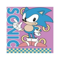 Sonic The jež majice grafičke posade za ježeve s kratkim rukavima, 2-pak, veličina XS-XL