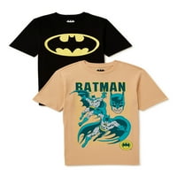 Batman Boys klasična grafička majica, 2-pack, veličine xs-xxl