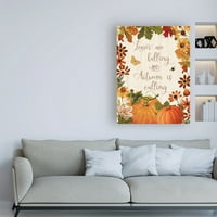 Zaštitni znak likovna umjetnost 'Fall Garden III V2' Canvas Art by Katie Pertiet