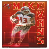 Trends International NFL Tampa Bay Buccaneers - Mike Evans Wall Poster 14.725 22.375 Premium neradana verzija