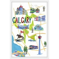 Trajna sjećanja na Calgary uokvirenu slikarskom tisku
