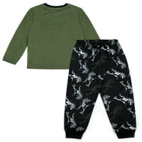 2-dijelni set Pidžame s dugim rukavima za dječake u veličinama 4-18