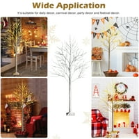 Gyma ft unaprijed osvijetljena bijela breza Umjetna grančica breze božićni dekor