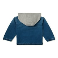 Traper jakna od rastezljivog dresa za bebe i male dječake, veličine 12m-5t
