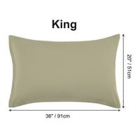 Jedinstveni prijedlozi za mekanu jastučnicu od mikrovlakana od 4 komada Kaki-a