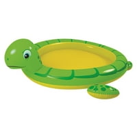 214 Zeleni i žuti na napuhavanje morske kornjače Dječji bazen za sprej