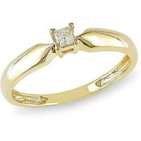 Dijamantni prsten od 10 karatnog žutog zlata