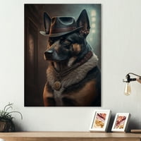 DesignArt Mafia Dog v Canvas Wall Art