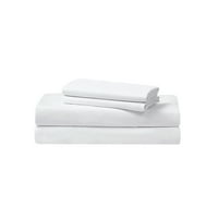Crno-bijeli prugasti krevet u Alberti u navlaci s plahtama i jastučnicama, veličina u Alberti