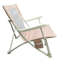 Osnove savijanja stolice za plažu s rukama, ružičastom