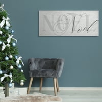 Stupell Insrijeti čudna noela tipografija Šarmantna božićna ikona platna zidna umjetnost, 40, dizajn Daphne Polselli