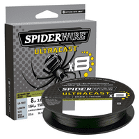 Spiderwire Superline Ultracast Braid, 328YD, Moss Green, 6 lb linije
