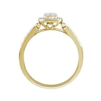 Boja ljubavi Carat T.W. Dijamantni prsten za obećanje u 10k žutom zlatu