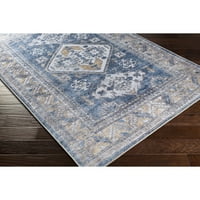 Tradicionalni vanjski tepih od 8' 10' u tamnoplavoj boji koji se može prati u perilici