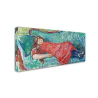 Zaštitni znak likovna umjetnost 'na sofi' platno umjetnost Edvarda Munch