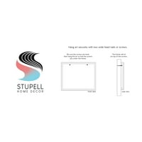 Stupell Industries Rijeka teče između moderne doline pejzažna grafička umjetnost crno uokvirena umjetnička art art