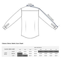 Muške transformatorske košulje dugih rukava pravilne veličine, odbijeni ovratnik, jednobojne, s labavim manžetnama
