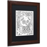 Zaštitni znak likovna umjetnost Vile i šumska stvorenja 20 Canvas Art by Kcdoodleart Black Matte, drveni okvir