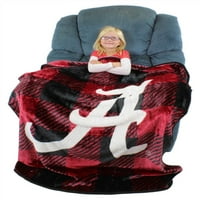 Alabama Crimson Tide Plaid Design Raschel Baca deka