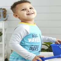 Gerber Baby & Toddler Boy Rashguard & Swim Trunks Set s UPF 50+, 2-dijelom