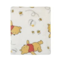Disney Winnie Pooh plišana dječja pokrivač od bjelokosti