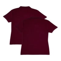 Wonder Nation Girls School Uniforma Polo košulja s kratkim rukavima, 2-pack, veličine 4-18