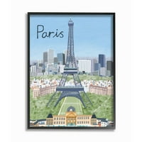Pariz šarene znamenitosti francuskog grada Europska Arhitektura uokvireni dizajn zidne umjetnosti Carle dalee, 16