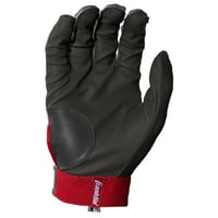 Franklin Sports Youth 2nd -Skinz® rukavice za udaranje, male - sive crvene boje