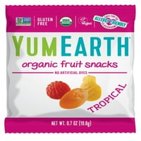 Yumearth bez glutena, veganski i organski voćni grickalice, tropske, ct