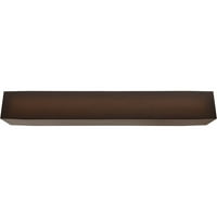 Ekena Millwork 6 W 10 h 10'l 3-strana grubi cedar endurathane fau Wood Strop greda, premium mahagoni