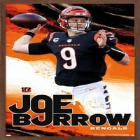 Cincinnati Bengals - plakat Joe Burrow Wall, 22.375 34 uokviren