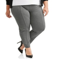Ženske hlače s ravnim nogavicama od rastezljive tkanine; $ $