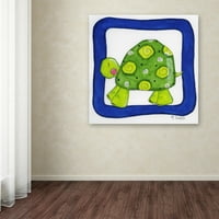 Zaštitni znak likovna umjetnost 'Omiljeni kućni ljubimci kornjača' platno umjetnost Maureen Lisa Costello
