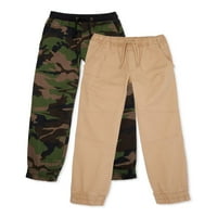 Wonder Nation Boys Jogger hlače, 2-pack, veličine 4- & Husky